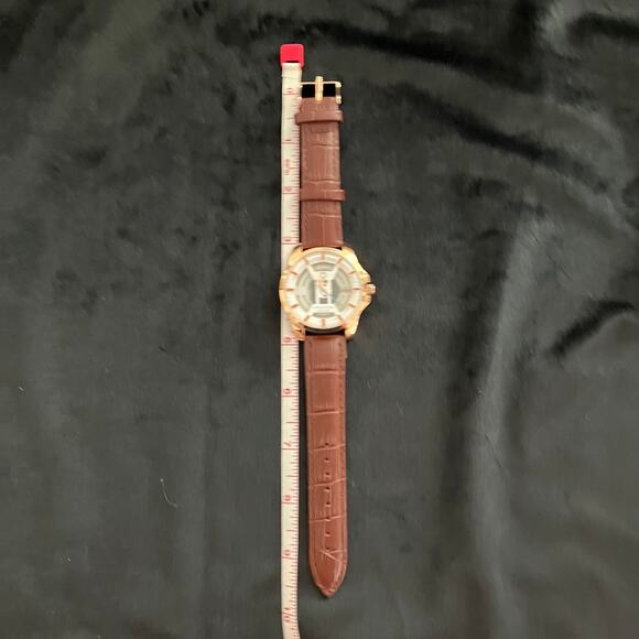 Deus Skeleton Edition Leather Band Watch in Brown - Picture 7 of 7